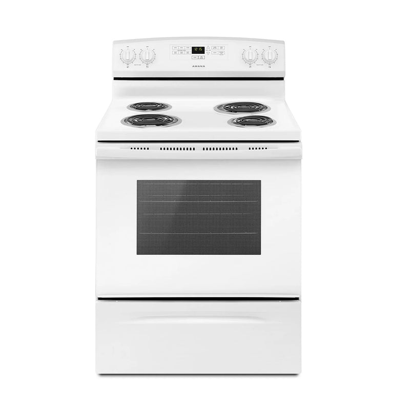 Open Box Amana Electric Stove Model No. YACR4303MFW