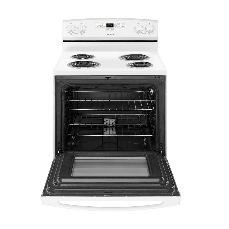 Open Box Amana Electric Stove Model No. YACR4303MFW
