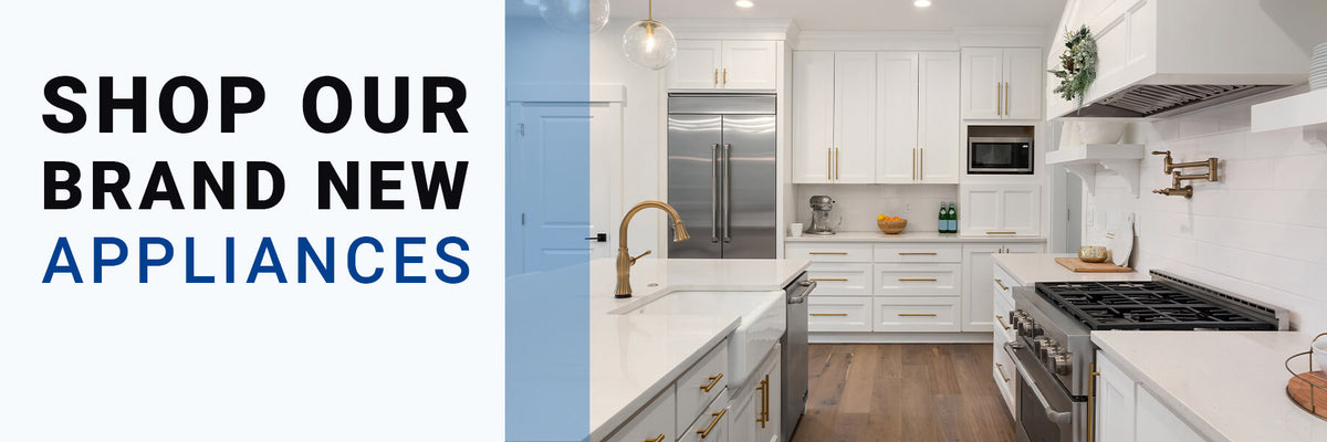 A kitchen with used appliances from an Edmonton appliance services company