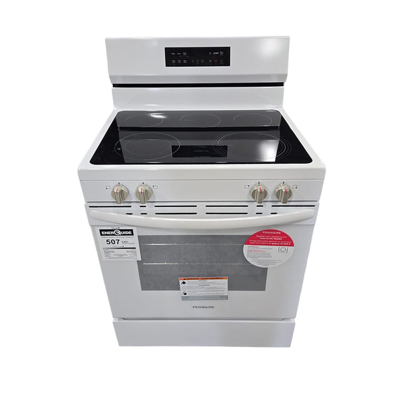 Open Box Frigidaire Electric Stove Model No. FCRE306CAW