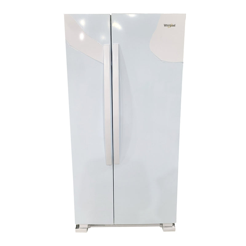 Open Box Whirlpool Refrigerator Model No. WRS312SNHW BEFORE: $1,216.00