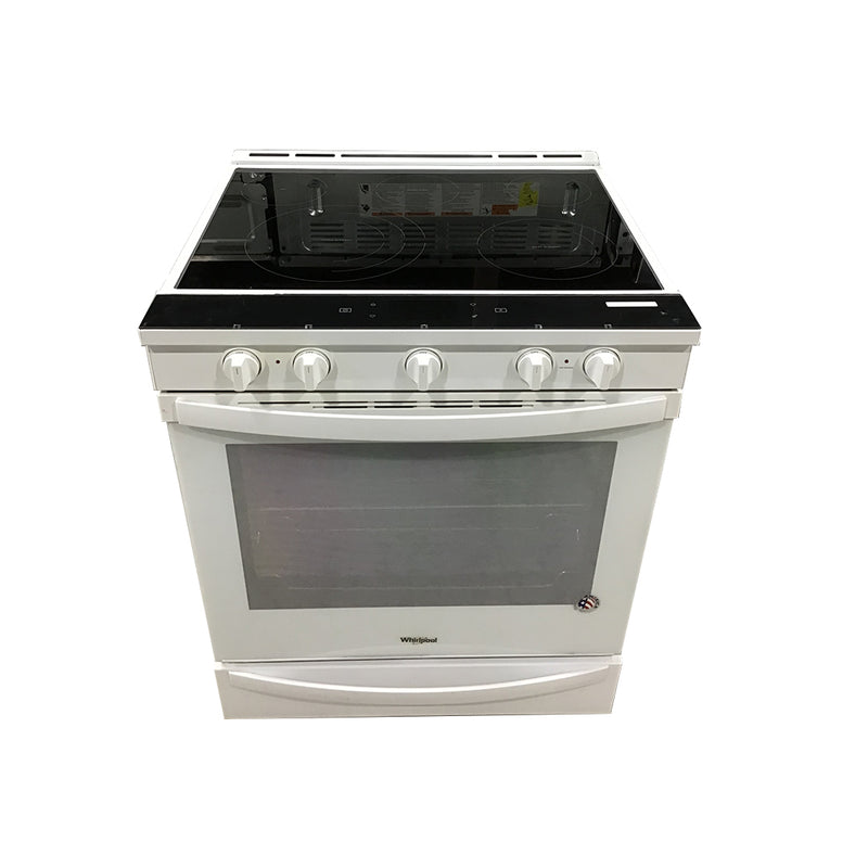 Used Whirlpool Electric Slide-In Stove Model No. YWEE750H0HW0