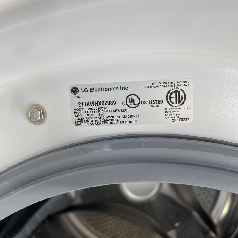 Used LG Washer Model No. WM2240CW for sale in Edmonton