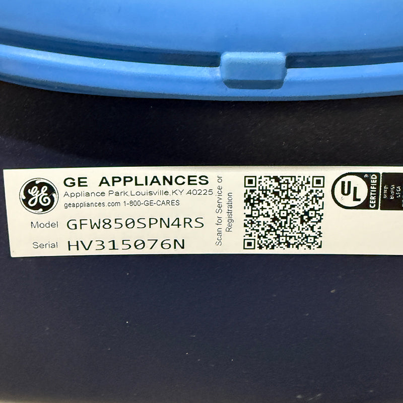 Used GE Front Load Washer Model No. GFW850SPN4RS