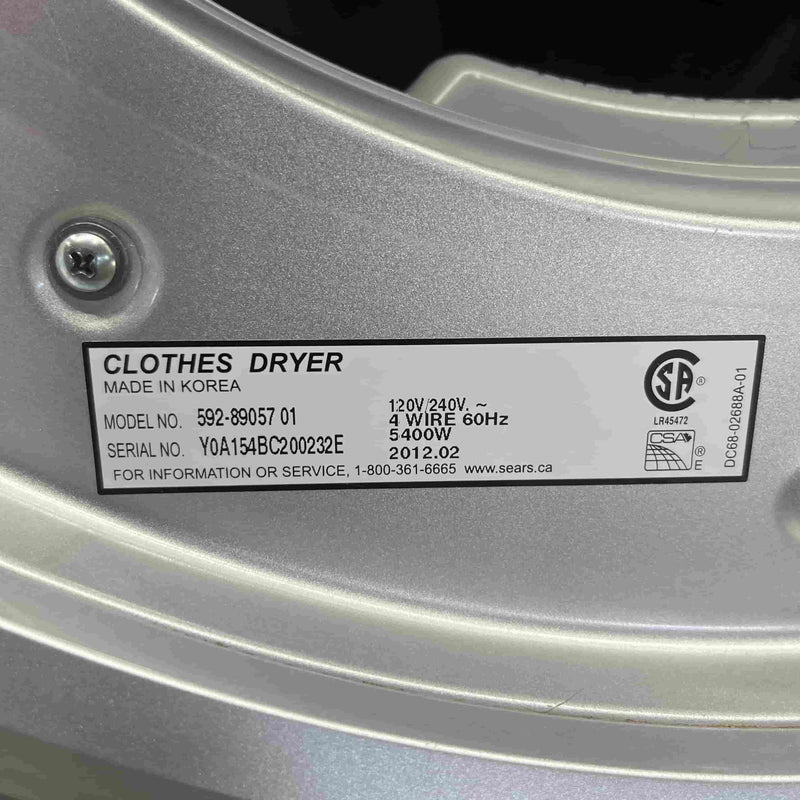 Used Kenmore Dryer Model No. 592-89057 01 for sale in Edmonton