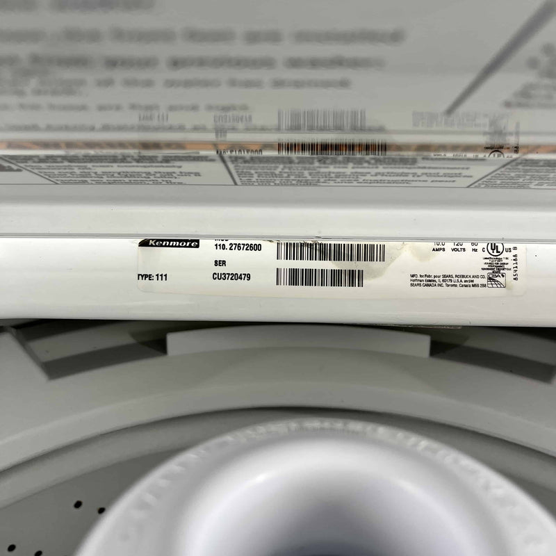 Used Kenmore Washer Model No. 110.27672600 for sale in Edmonton