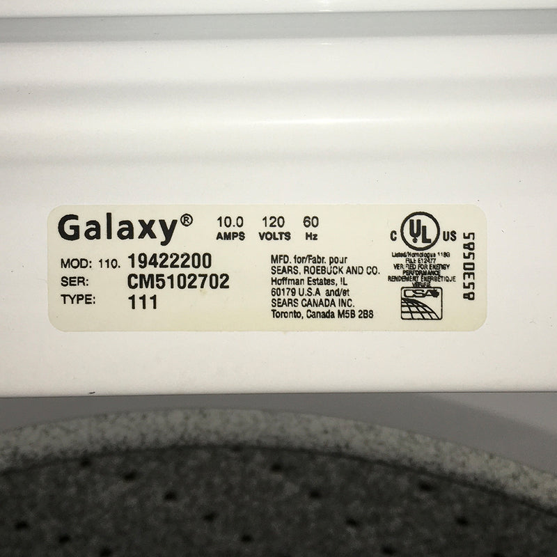 Used Galaxy Washer Model No. 110.19422200