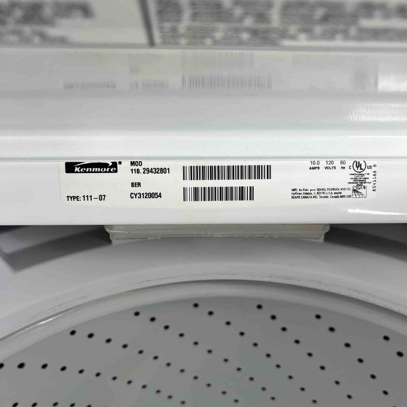 Used Kenmore Washer and Dryer Set Model No. 110.C69832801-110.29432801 for sale in Edmonton