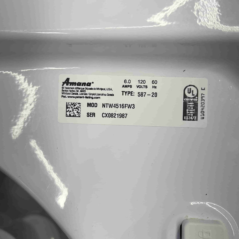 Used Amana Washer Model No. NTW4516FW3 for sale in Edmonton