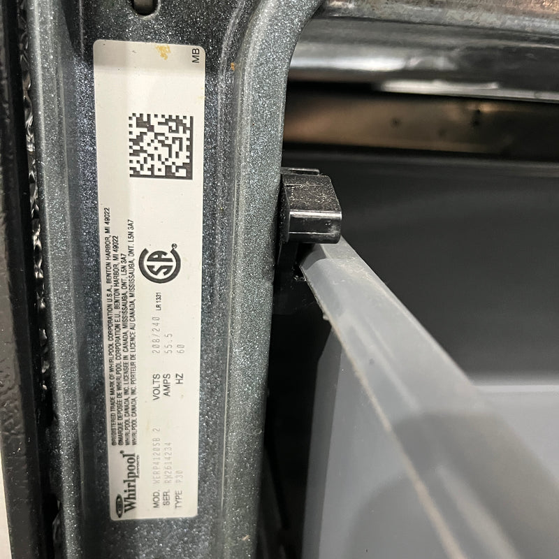 Whirlpool Stove Model No. WERP4120SB2