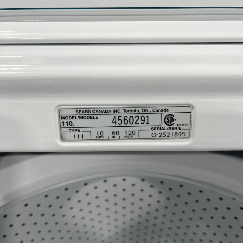 Kenmore Washer Model No. 110.4560291