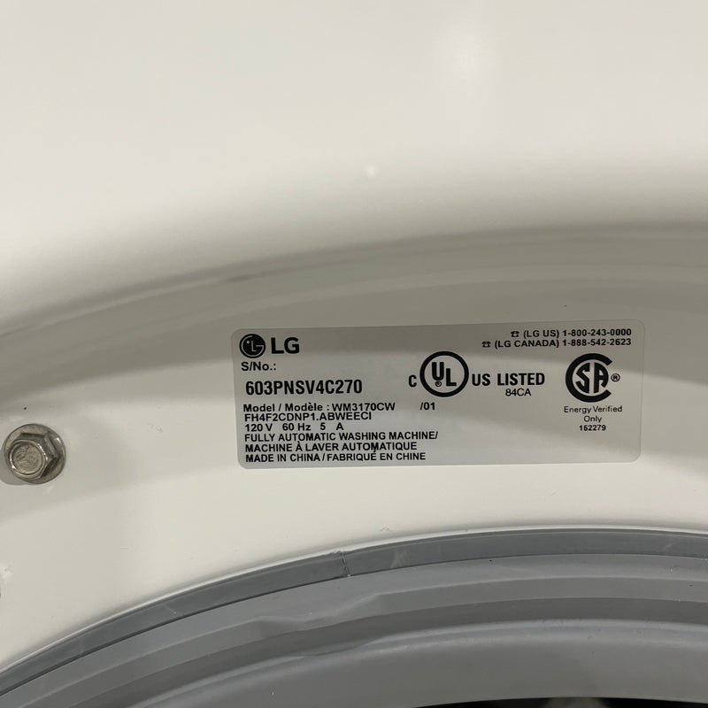 LG Washer Model No. WM3170CW