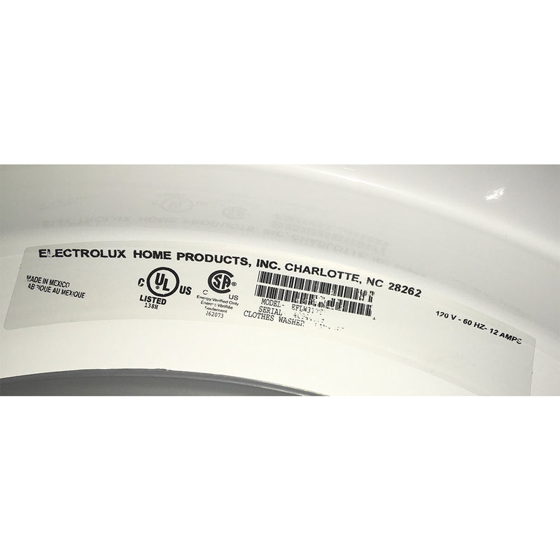 Electrolux Washer Model No. EFLW317TIW