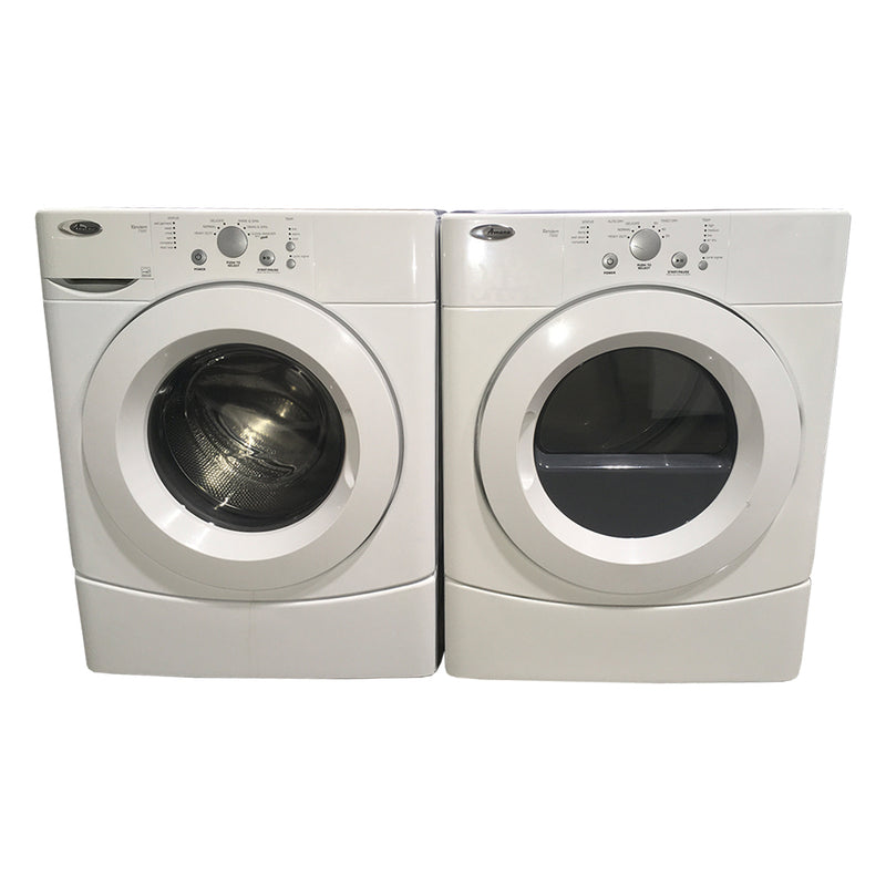 Amana Washer and Dryer Set Model No. NFW7300WW00-YNED7300WW1