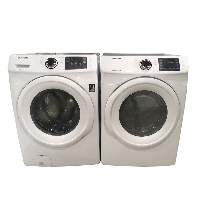 Samsung Washer and Dryer Set Model No. WF42H5000AW/A2 – DV42H5000EW/AC