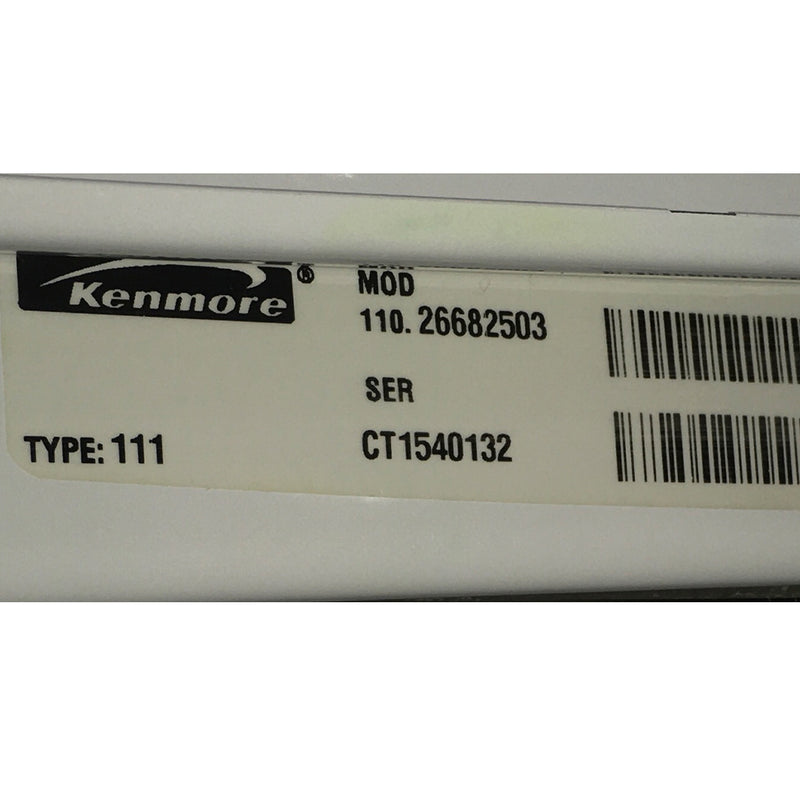 Kenmore Washer Model No. 110.26682503