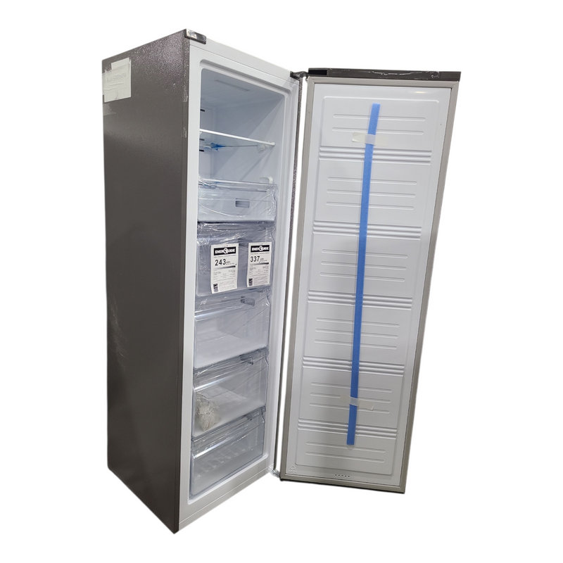 Open Box Hisense 10 cu ft. Convertible Upright Freezer or Fridge Model No. FV10C7HSE Serial Number: 1B0274Z0134JB6GB4S40010