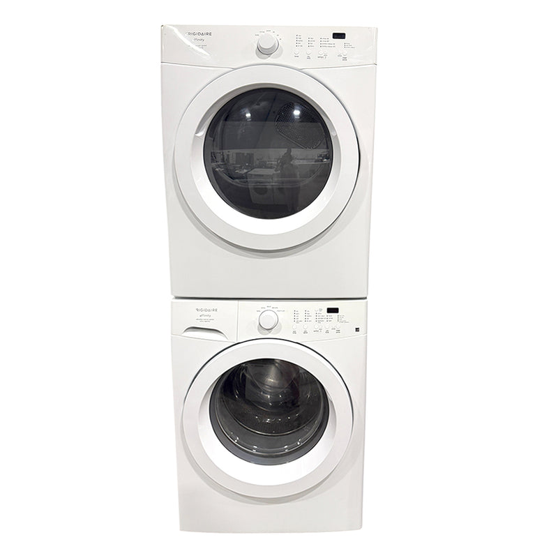 Used Frigidaire Washer and Dryer Set Model FAFW3801LW5 - CAQE7001LW1