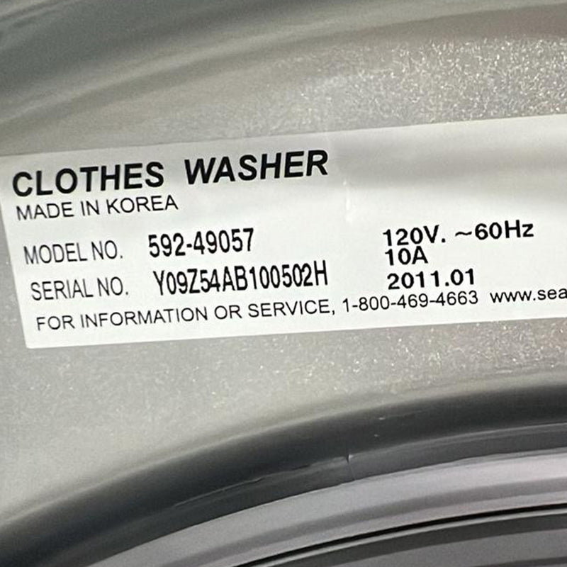 Used Kenmore Washer and Dryer Set Model No. 592-4905701 - 592-89327