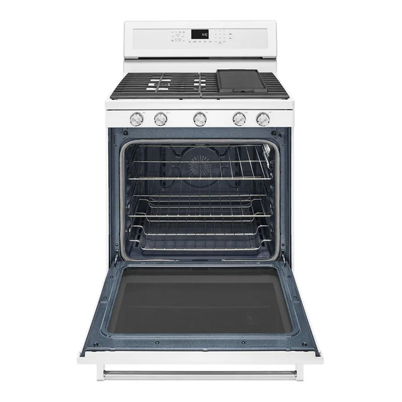 Open Box KitchenAid Gas Stove Model No. KFGG500EWH