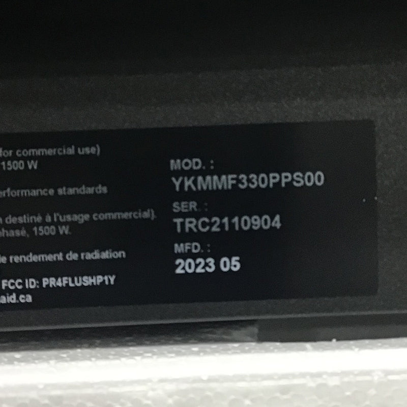 Open Box KitchenAid Over the Range Microwave Model No. YKMMF330PPS00
