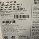 Open Box 33" Width Frigidaire Refrigerator Model No.  FRFG2033AV S/N:  L-0176