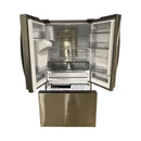Open Box 36" Samsung French Door Fridge Model No. RF27CG5400SR S/N: L-0302 Little Scratch & Dent