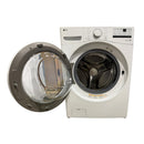 Open Box LG Front Load Washer Model No. WM3400CW S/N: L-0512