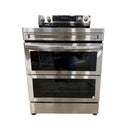 Used 30" Samsung Electric Range Model No. NE63A6751SS/AC S/N: L-0529 (Scratch Glass Top and Dent)