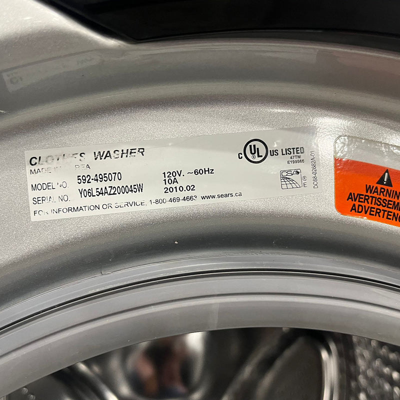 Kenmore Washer and Dryer Set Model No. 592-495070 – 592-895070