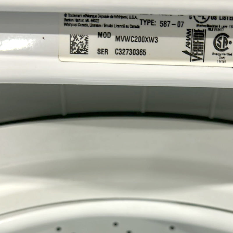 Maytag Washer Model No. MVWC200XW3