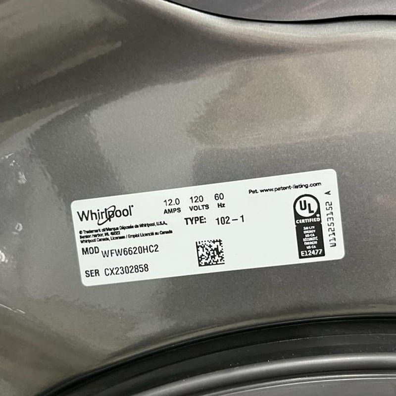 Whirlpool Washer Model No. WFW6620HC2