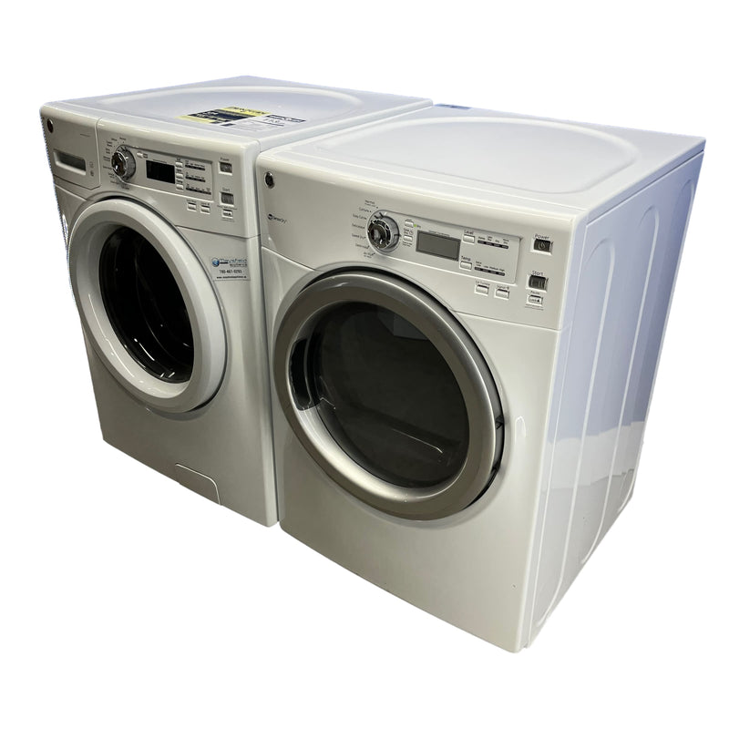 Used GE Washer and Dryer Set Model No. GFW400SCM1WW-GFMN120ED1WW for sale in Edmonton