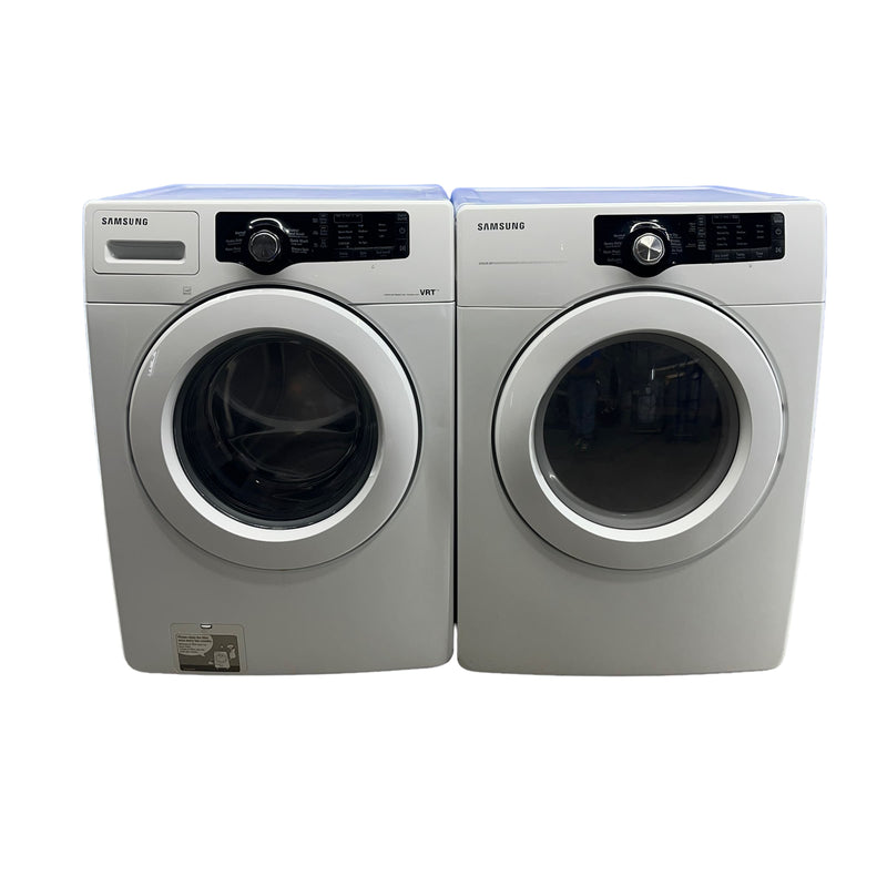 Used Samsung Washer and Dryer Set Model No. WF210ANW/XAC - DV210AEW/XAC for sale in Edmonton