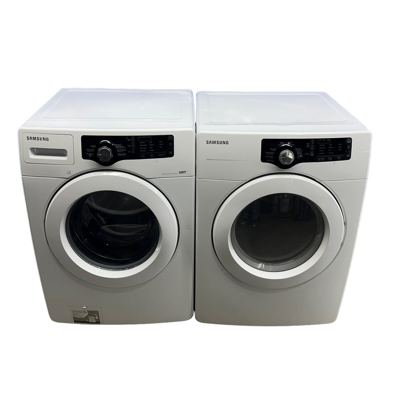 Used Samsung Washer and Dryer Set Model No. WF210ANW/XAC - DV210AEW/XAC for sale in Edmonton