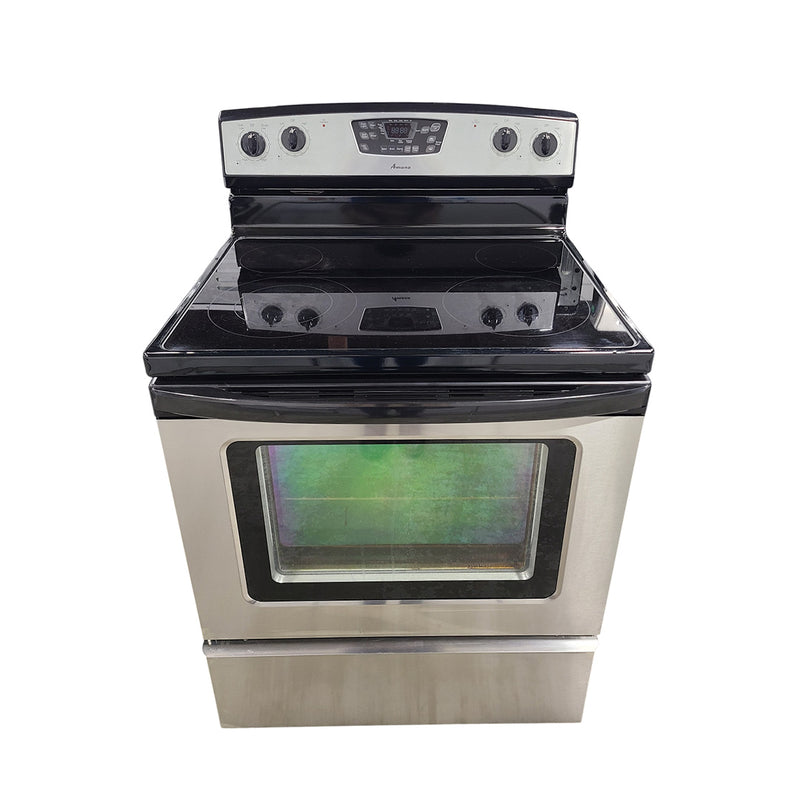 Used Amana Electric Stove Model No. AER5844VCS 0