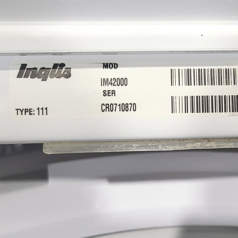 Used Inglis Washer and Dryer Set Model No. IM42000