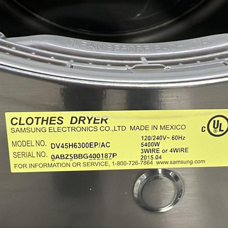 Used Samsung Dryer Model No. DV45H6300EP/AC