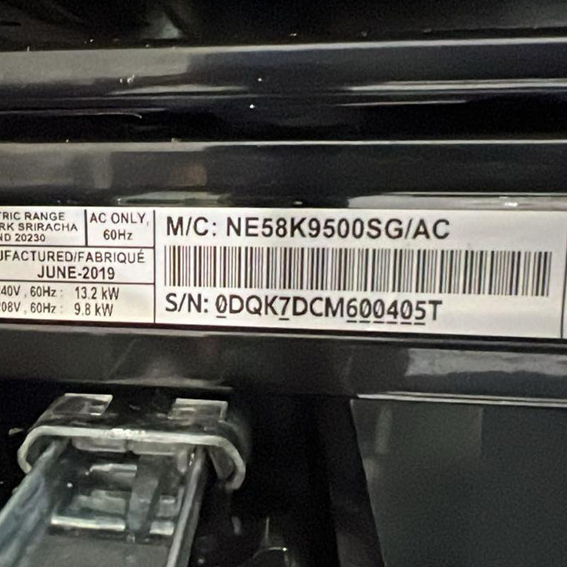 Used Samsung Electric Stove Model No. NE58K9500SG