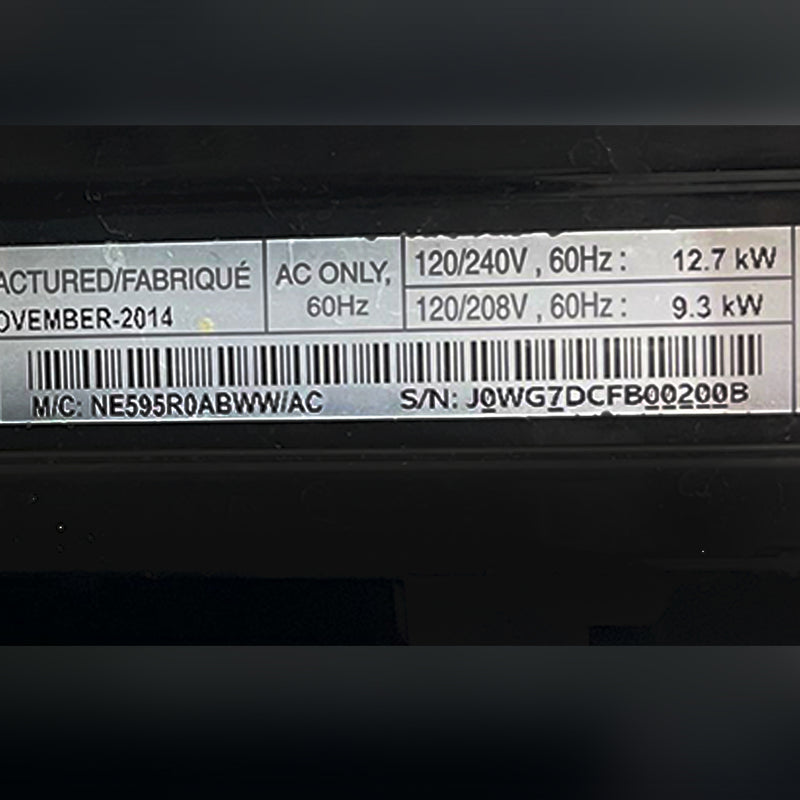 Used Samsung Electric Stove Model No. NE595R0ABWW