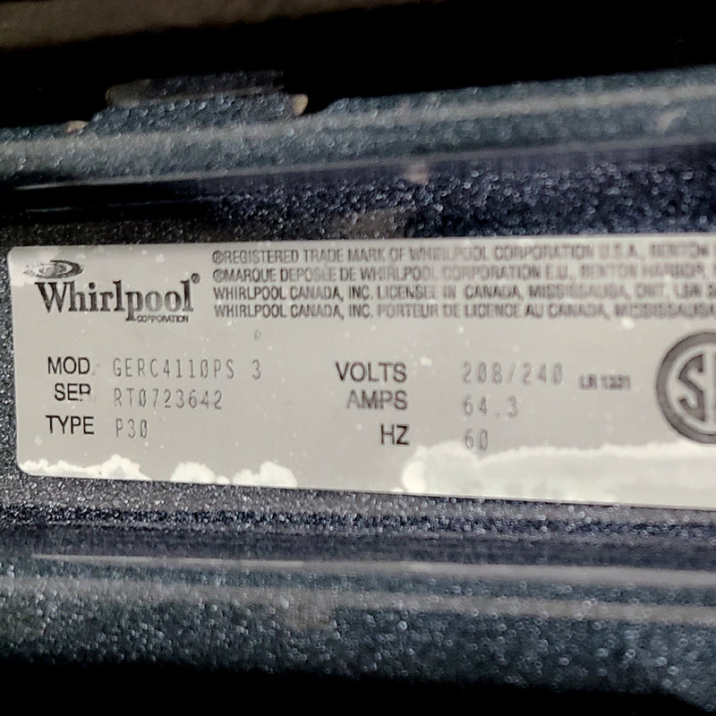 Used Whirlpool Stove Model No. GERC4110PS3