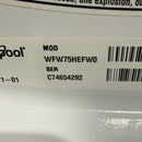Used Whirlpool Washer and Dryer Set Model No. YWED75HEFW0 - WFW75HEFW0
