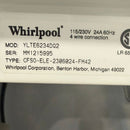 Used Whirlpool 27" Laundry Center Model No. YLTE6234DQ2 S/N: MM1215995