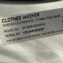 Used Samsung Washer and Dryer Set Model No. WF364BVBGWR-A2 - DV365ETBGWR-AC