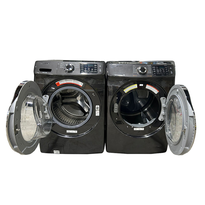 Used Samsung Washer and Dryer Set Model No. WF45N5300AV/US - DVE45N6300V/AC