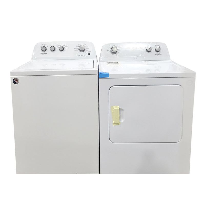 Whirlpool Washer and Open Box Dryer Set Model No. WTW4855HW1-YWED4850HW0
