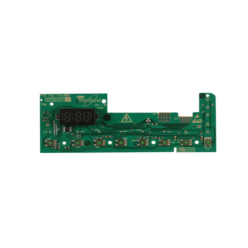 WPW10192981 Whirlpool Washer User Interface