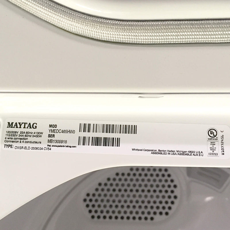 Maytag Dryer Model No. YMEDC465HW0